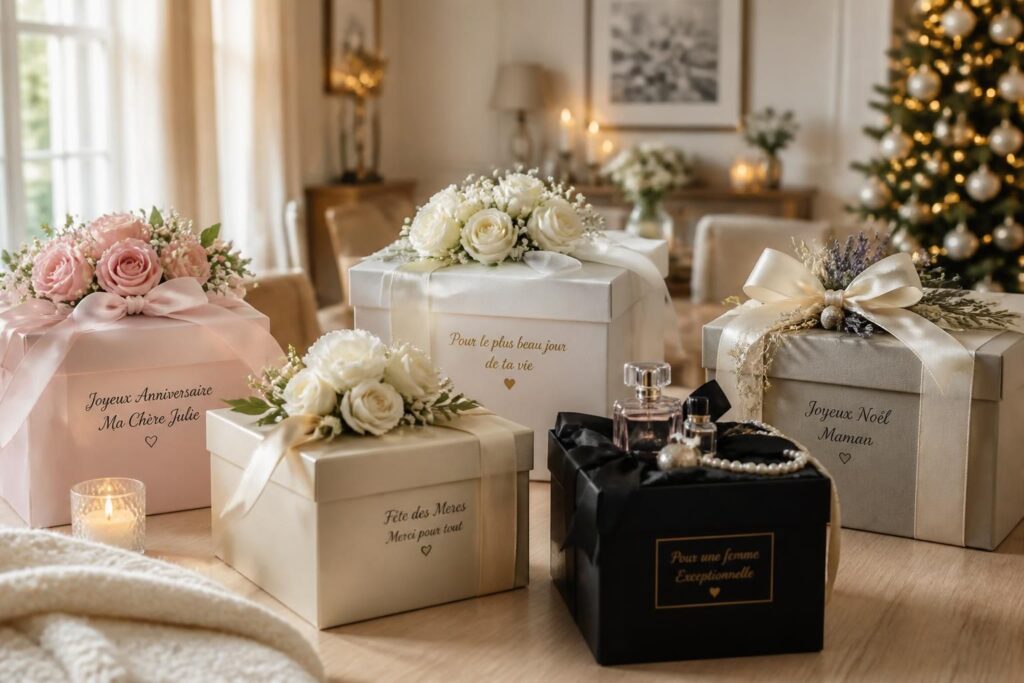 découvrez des idées de box cadeau pour femme, parfaitement adaptées à chaque âge et à toutes les occasions spéciales, pour offrir un présent original et personnalisé.