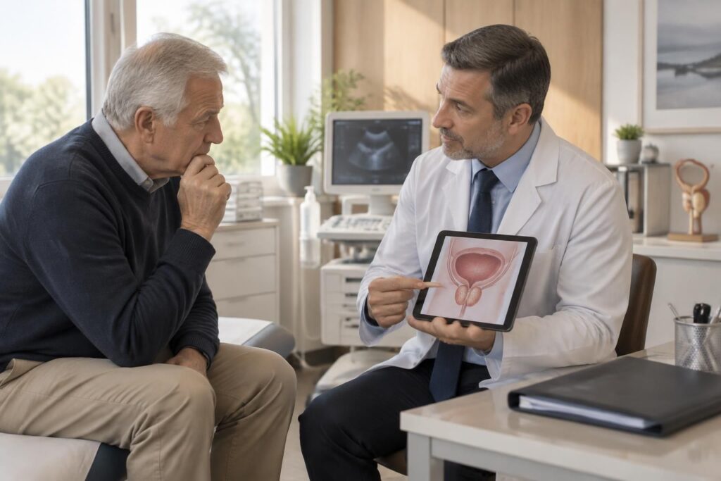 découvrez les symptômes du cancer de la prostate, les signes à surveiller, les examens de diagnostic et les traitements possibles.