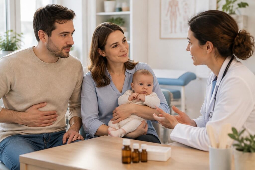 découvrez les traitements homéopathiques parfois utilisés contre le mal de ventre chez le bébé et l’adulte, et demandez conseil à un professionnel de santé.